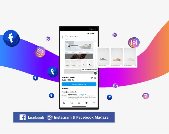 Instagram & Facebook Mağaza